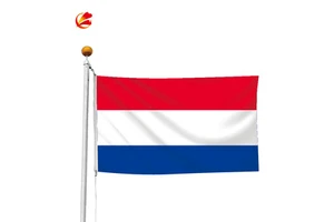 Wholesale 100% Polyester 3x5ft Stock NL Red White Blue Holland Netherlands Flag