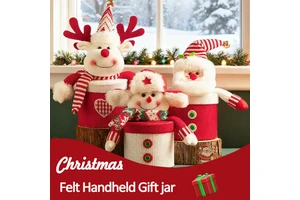 Hot Sale BINGCHI BC-K052 Fashion Cloth Material Durable Handicraft Christmas Eve Apple Bag for Decoration Gift Packaging