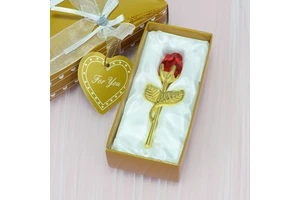 Honor of Crystal Valentine's Day Crystal Rose Flower Presents Wedding Souvenirs for Guests Gifts