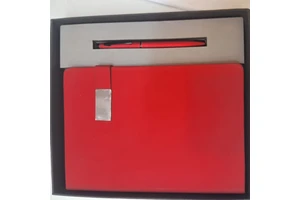 Innovative Customized Color PU Leather Gift Set for Father's Day Office Use