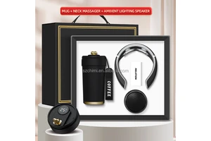 Frosted Mug Neck Massager RGB Speaker Fathers Day Gifts Gifts for Business Corporate Gift Set Luxury Promotional