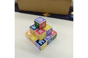 Bulk Classic Solid Color Opaque square Corner Acrylic Solid Large D6 19mm Square Dice for Board Game Birthday Theme Party Supply