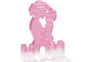 2026 Mother's Day Gifts for Mom Creative Acrylic Plaque Sign Hot Sale Transparent Acrylic Plaque Sign for Mother