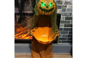 Decoration Life Size Animated Halloween Props Halloween Pumpkin Skeleton