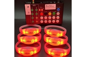 2026 New Products Quinceanera Party Favors Customize Led Bracelet with Own logo Printing UV