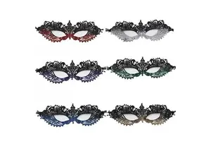 Lace Mask Masquerade Venetian Eyemask Halloween Woman Lace Mask for Halloween Masquerade Carnival Party Costume Ball