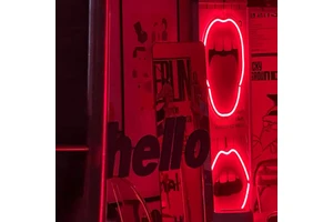 Bright Neon Lips Sign Eye Catching LED Bar Party Perfect Gift Idea Plug And Usb Power Supply Easy Installation