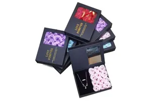 2023 Top Seller Valentine's Day Gift Sets for Girlfriend Soap Roses Flower Box for Graduation Mother's Day Birthday Celebrations