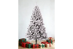 UMIND Hot Selling New Upgrade Basic Flocking Snowflake Artificial Christmas Tree Full PVC Hot Products