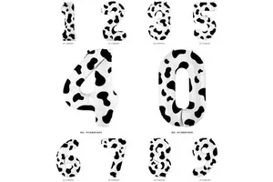 40 Inch Giant Cow Number Balloons Huge Balloons Foil Mylar Number for Kids Adult Birthday Party Decoration