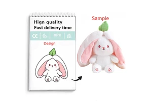 Hot New Product Stuffed Animals Strawberry Carrot Rabbit Fruit Plush Toy Cute Rabbit Easter Bunny Cotton Doll