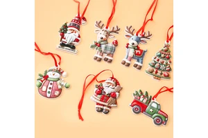 Warm New Year Gifts Various Christmas Party Atmosphere Hanging Accessories Christmas Tree Pendants