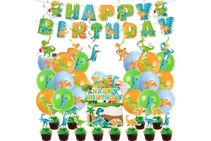 Jungle Party Dinosaur Birthday Party Supplies Birthday Decoration Sets Birthday Decor for Kids