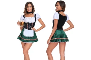 Oktoberfest Women Festival Party Clothes Costume Traditional Couple German Bavarian Beer Outfit Cosplay Halloween Carnival