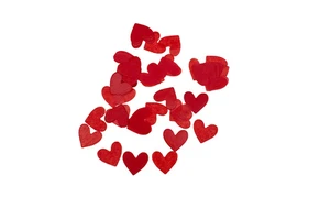 Wholesale 2.5cm Confetti Heart Tissue Paper CE-2P207 4-color Offset Printed Party Decoration Halloween Christmas New Year