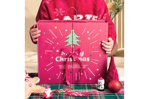 2024 Christmas Blind Box New Design Holiday Gift Surprise Gift Box Candy Packing Box with Ribbon