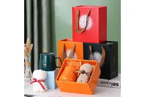 Customizable Mug Towel Set Unique Women's New Year Christmas Souvenir Wedding Guests Return Gift for Father's Day Graduation