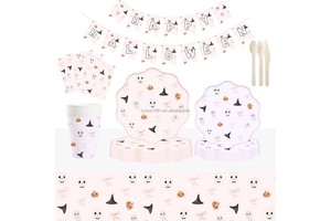 Girls Birthday Supplies Decorations with Paper Plates Cups Napkins Straws Tablecloth Happy Birthday Banner for Kids Festival