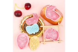 Venice Carnival Mask Series 3D Cartoon Shape Plastic Cutters Biscuit Mold Eco-Friendly DIY Customized Clay Craft Kit 2-Piece Set