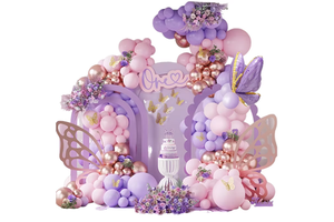 Party Balloons Pink Purple Balloon Chain Set Party Decorations Wedding Birthday Balloon Combination