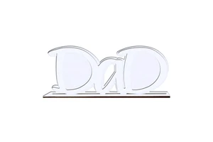 Father's Day Gift DIY Customized Logo DAD Photo Frame Sublimation Blank DAD Sign Plaque