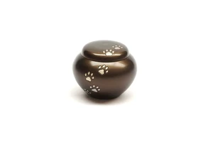 Cremation Urn Vase Solid Brass Silver-Plated Handcrafted Memorial Ashes Urn for Honoring Loved Ones