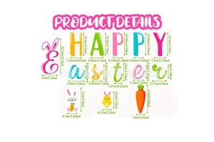 Best-Selling Cross-Border Easter Holiday Supplies Spring-inspired Glow-in-the-Dark Garage Refrigerator Magnets 'Happy Easter'