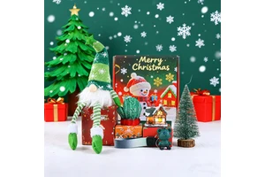 Fancy Cross Border Christmas Gift Set with Customized Paper Car Cup Gift Box Christmas Tree Decoration Lights