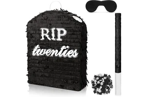 Adult 30th Birthday Anniversary Party Supplies Decoration Prop Rip Twenties Pinata Funny Funeral Pinata