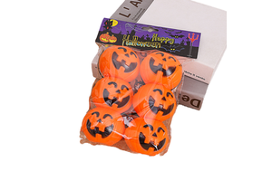 Hot Selling Halloween Pumpkin Candy Bucket Mini Secure Candy Holder with Ghost Skull for Party Supplies