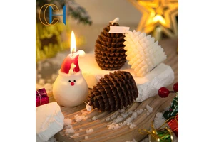 Wholesale Unique Fancy Christmas Gift Snowflake Scented Candle Winter Gift Box Accessories Creative Home Decor Holiday Gifts