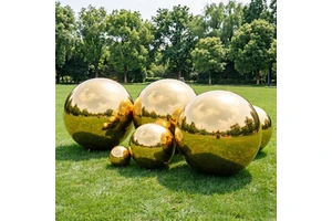 Giant Outdoor Inflatable Mirror Ball Air Balloon PVC Hanging Sphere For Wedding Party Decor