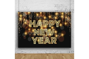 2024 New Year Theme New Year High-end Party Decoration Door Hanging Background Cloth Photography Backdrop