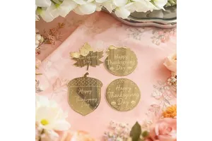 Gold Plastic Hazelnut Decoration Kits for Thanksgiving Day