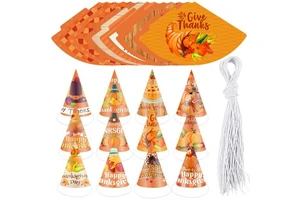 Thanksgiving Turkey Paper Hat Eco-Friendly Fashion Photo Booth Props Customizable Party Supplies