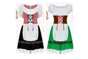 Women's Traditional German Bavarian Beer Girl Costume Sexy Festival Carnival Dress for Parties