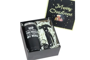 Wholesale Custom Logo Unique Gift Box Men's Gift Set Men Husband Dad Best Gifts with 20 OZ Tumbler Multi Tool Hammer Bracelet