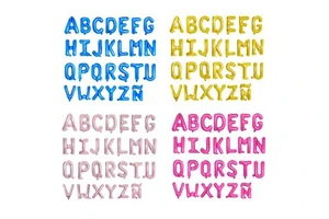 Wholesale 16 32 40 Inch Gradient New Year Anniversary Mylar Aluminum Helium Decorations Birthday Party Letter Foil Balloons