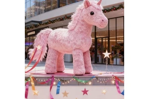 Festive Inflatable Horse New Year Decoration Home Yard Ornament