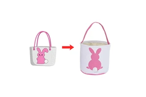 Manufacturer Custom Made Giant Smart Enabled Toy Plush Baby Comforting Plush Animal Toys Easter Bucket Candy Bunny Bags