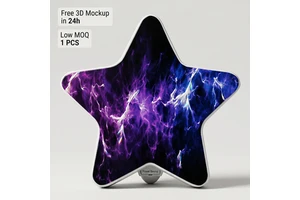Custom Photo Printed Star Night Light Personalized Star Shape LED Lamp For Birthday Christmas Promotional Gift Low MOQ