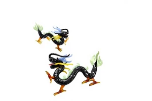 Dragon Lampworking Glass Craft Animal Theme Cute Colorful Dragon Shape Indoor Home Decor Chinese