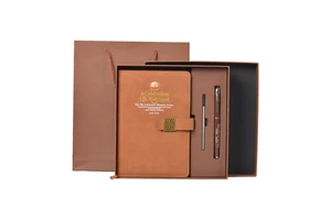 Customized Business Gift Notebook Set PU Leather Multicolor Gift Box Office Meeting Factory