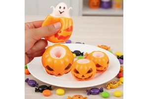 Squishy-Pumpkin With Pop Out Ghost Party Novelty Products