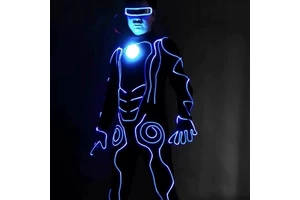 LED Light Performance Adult Sparkle Costume Dance Props Acrylic Wine Bar Outfit for Christmas Birthday Party Supplies