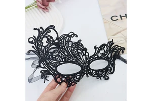 Venetian Carnival Mask Half-Face Masquerade Ball Costume Party Couples' Phoenix Design Plastic Men Women High-End Cross-Border