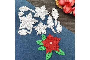 Floral Set Scrapbook & DIY Embossing Cutting Dies Carbon Steel Parent-child Crafts Flower & Leaf Shapes