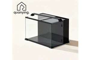 Impression 40cm Back Filter Aquarium Tank LED Desktop Glass Fish Habitat for Freshwater Planted Display