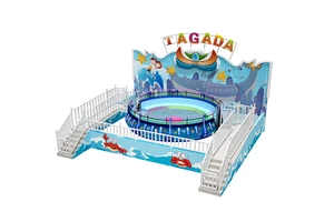 Outdoor Funfair Amusement Park Facilities Attraction Tagada Disco Ride Disco Tagada Turntable Ride For Sale