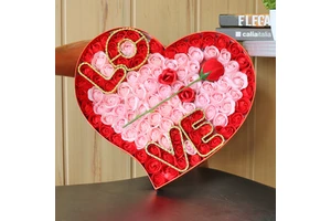 Creative Birthday to Send Girlfriend Wedding Simulation Flower Valentine's Day Gift Love Soap Rose Gift Box